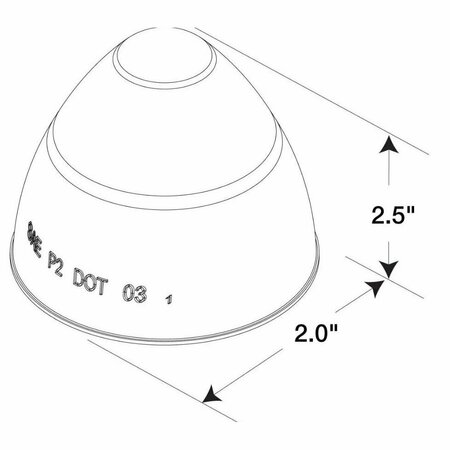 TRUCK-LITE Signal-Stat, Led, Yellow Beehive, 10 Diode, Marker Clearance Light, P2, Pl-10, 12V 3075A